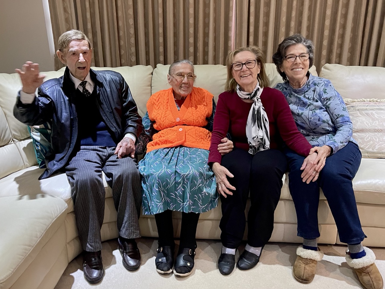 Marko Kujundžić with family outdoors
