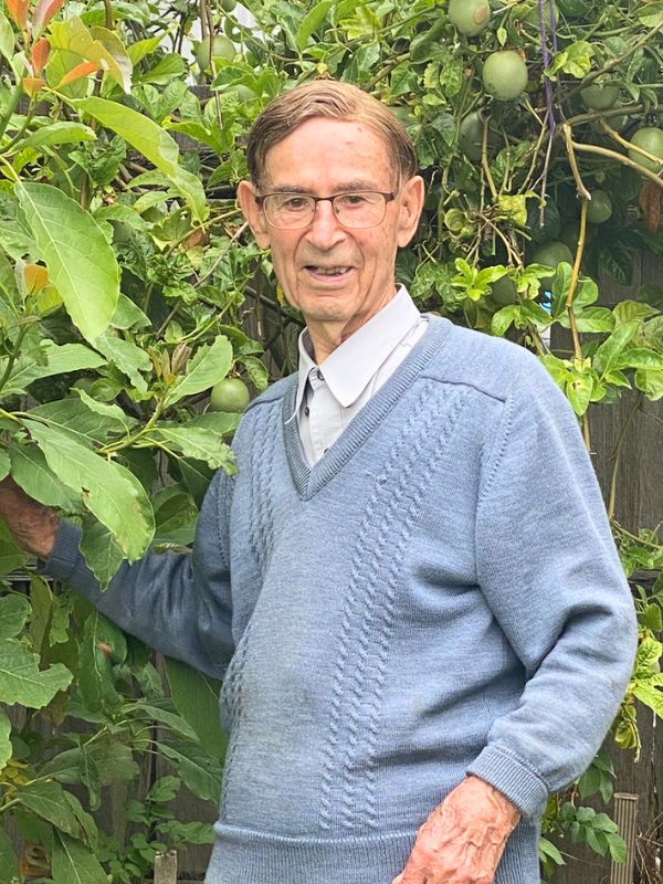 Marko Kujundžić in his garden